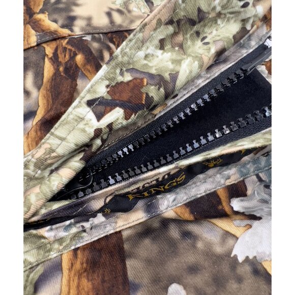 Kings Camo Shadow Camo Jacket Men's Sz. L Waterproof Hooded Hunting Coat - Picture 8 of 9